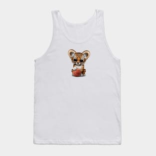 Tiger Cub Playing With Basketball Tank Top